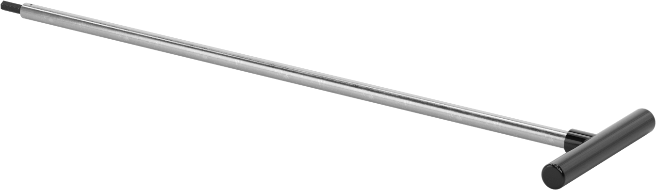 Uzun Uçlu T Saplı Altıgen Anahtar, 8 mm Tahrik Boyutu, 25" Toplam Uzunluk