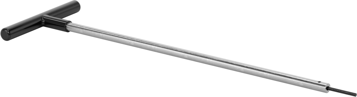Uzun Uçlu T Saplı Altıgen Anahtar, 2,5 mm Tahrik Boyutu, 13" Toplam Uzunluk