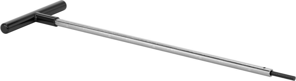 Uzun Uçlu T Saplı Altıgen Anahtar, 4 mm Tahrik Boyutu, 13" Toplam Uzunluk