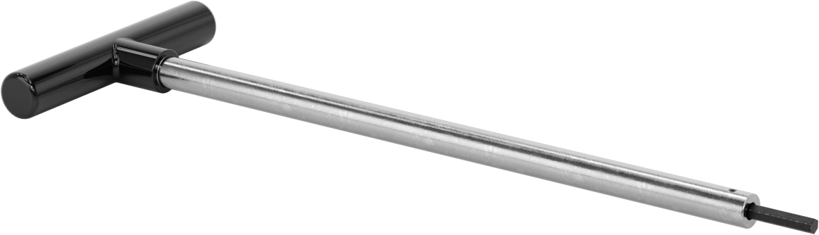 Uzun Uçlu T Saplı Altıgen Anahtar, 5 mm Tahrik Boyutu, 13" Toplam Uzunluk
