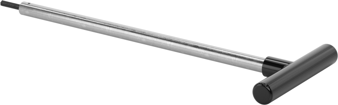 Uzun Uçlu T Saplı Altıgen Anahtar, 5 mm Tahrik Boyutu, 13" Toplam Uzunluk