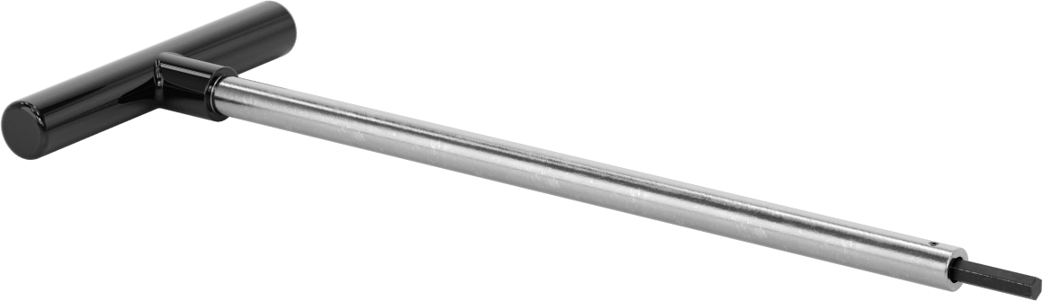 Uzun Uçlu T Saplı Altıgen Anahtar, 6 mm Tahrik Boyutu, 13" Toplam Uzunluk