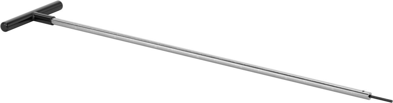 Uzun Uçlu T Saplı Altıgen Anahtar, 2,5 mm Tahrik Boyutu, 19" Toplam Uzunluk