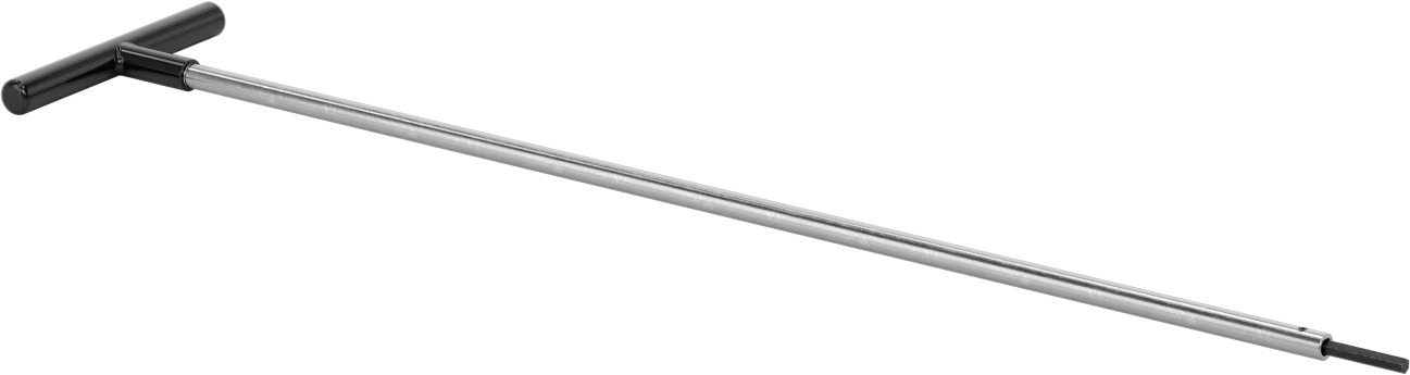 Uzun Uçlu T Saplı Altıgen Anahtar, 4 mm Tahrik Boyutu, 19" Toplam Uzunluk