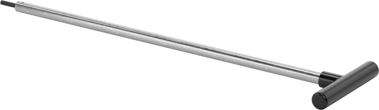 Uzun Uçlu T Saplı Altıgen Anahtar, 5 mm Tahrik Boyutu, 19" Toplam Uzunluk
