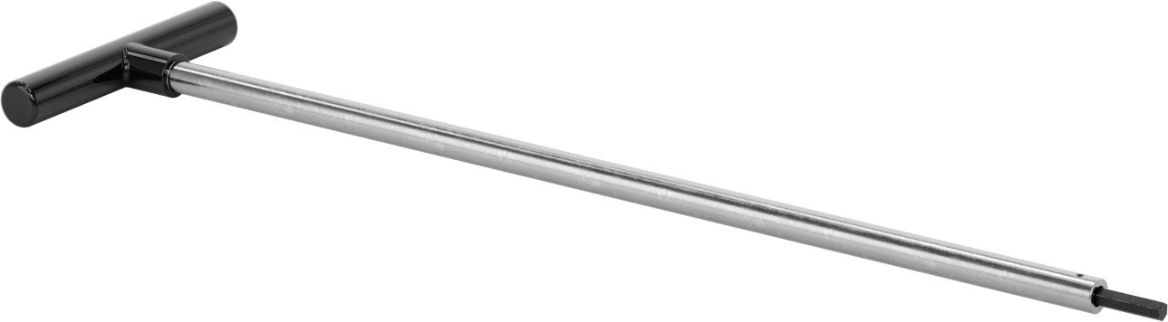 Uzun Uçlu T Saplı Altıgen Anahtar, 6 mm Tahrik Boyutu, 19" Toplam Uzunluk