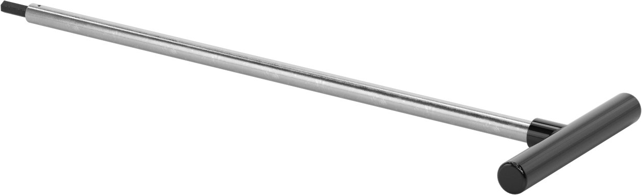 Uzun Uçlu T Saplı Altıgen Anahtar, 8 mm Tahrik Boyutu, 19" Toplam Uzunluk