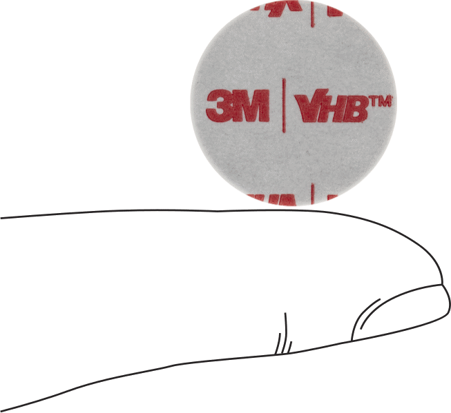 Köpük Montaj Bandı Şekilleri, 3M VHB 4941, 1" Çaplı Disk