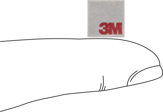 Köpük Montaj Bandı Şekilleri, 3M VHB 4941, 1/2" Genişlik, 1/2" Uzunluk