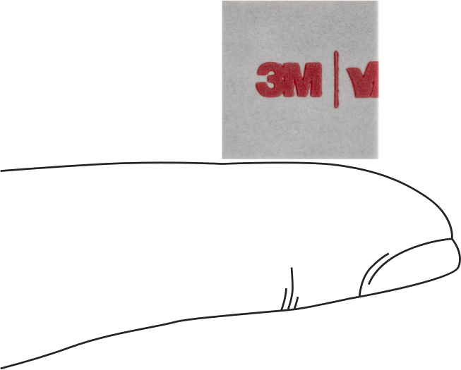 Köpük Montaj Bandı Şekilleri, 3M VHB 4941, 3/4" Genişlik, 3/4" Uzunluk
