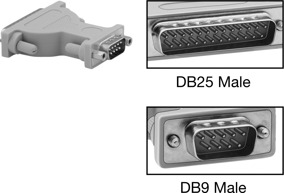 DB9 Erkek x DB25 Erkek Adaptör
