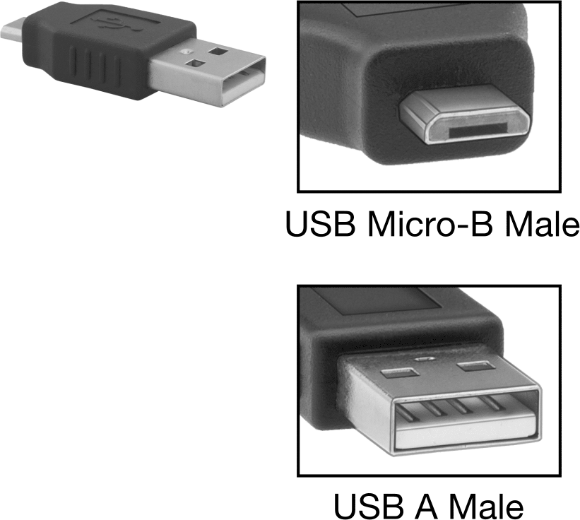 USB 2.0 Adaptörü, A Erkek x Mikro-B Erkek