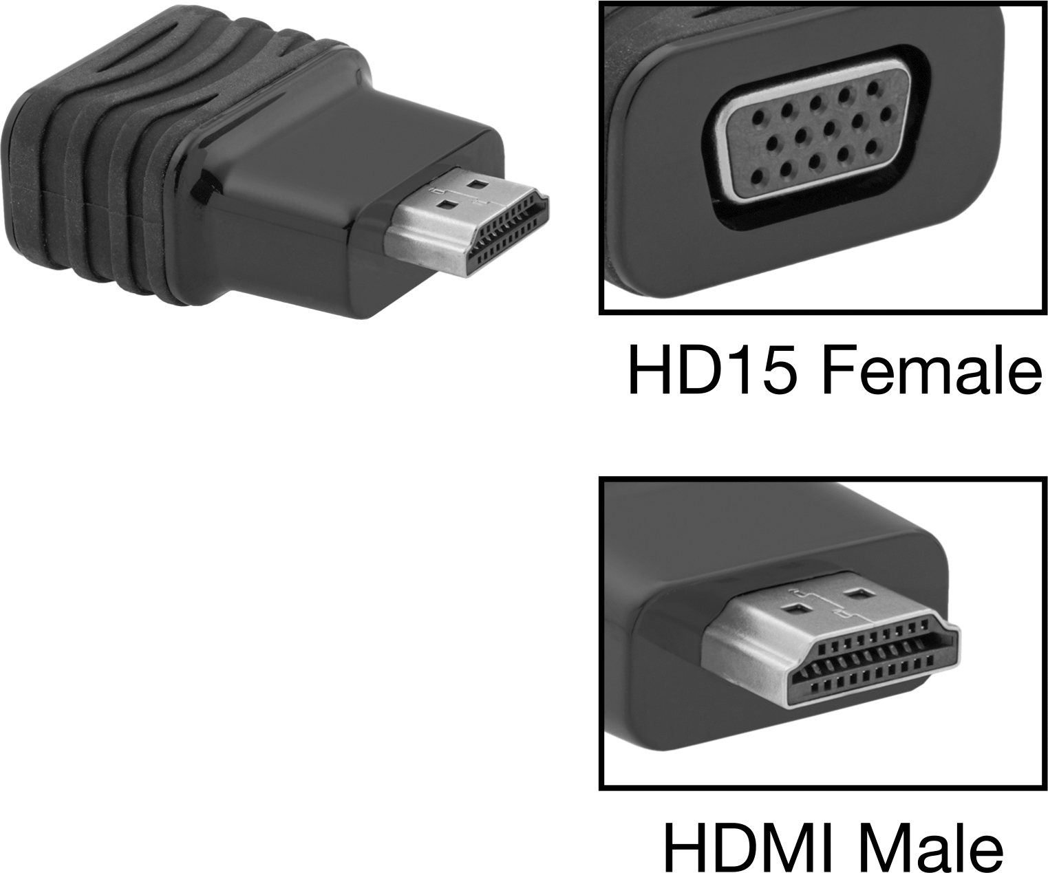 HD15 Dişi x Standart HDMI Erkek Adaptör