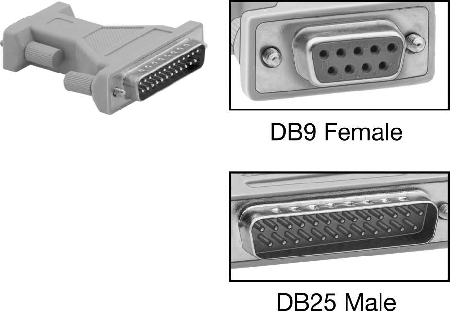 DB25 Erkek x DB9 Dişi Adaptör