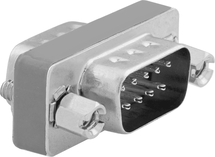 Kompakt Muhafazalı DB9 Erkek x DB9 Erkek Adaptör