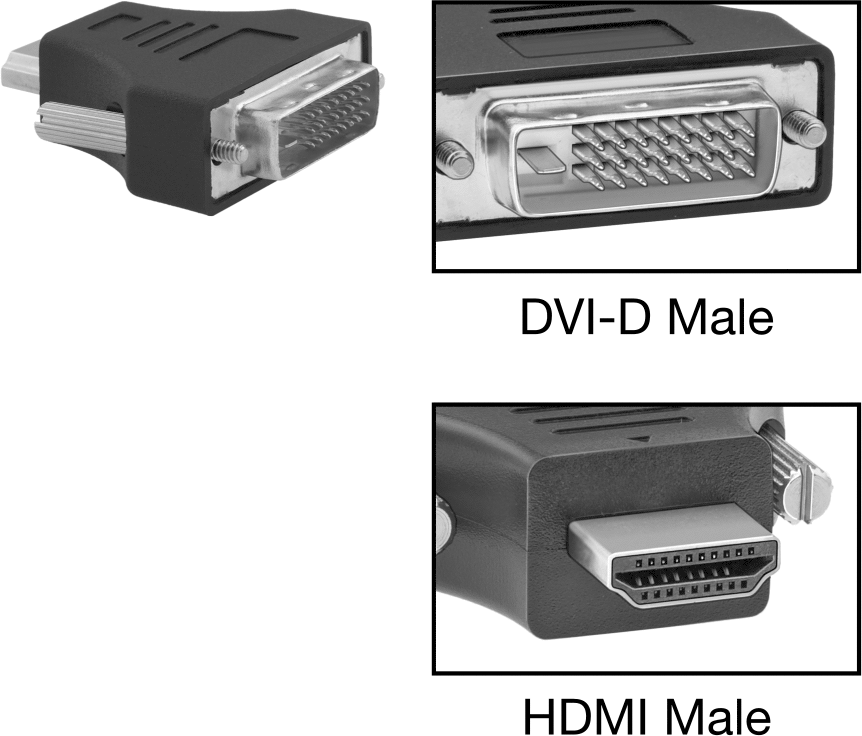 Video Adaptörü, Standart HDMI Erkek x DVI-D Erkek