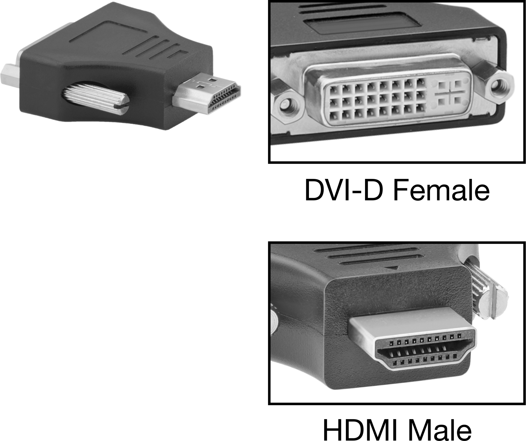 Video Adaptörü, Standart HDMI Erkek x DVI-D