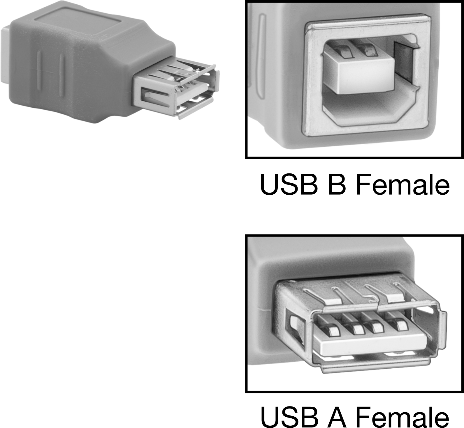USB 2.0 Adaptörü, A Dişi x B Dişi