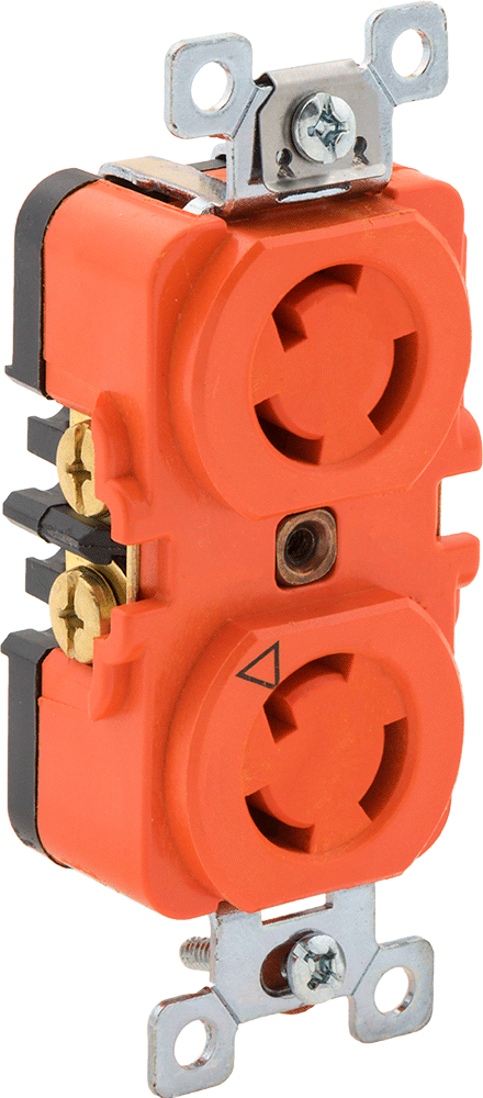 Sınırlama Konektörü, Turn-Lock, Üç Yuvalı, Dubleks Priz, NEMA L5-15
