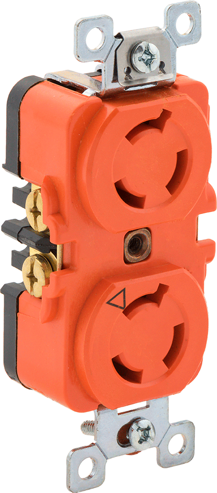 Sınırlama Konektörü, Turn-Lock, Üç Yuvalı, Dubleks Priz, NEMA L6-15