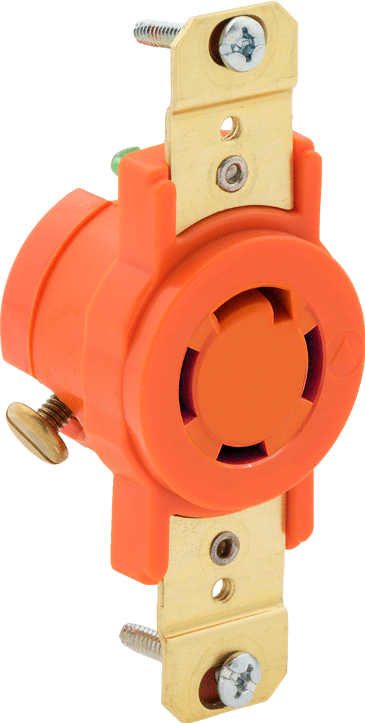 Sınırlama Konektörü, Turn-Lock, Dört Yuvalı, Tek Yuva, NEMA L14-30