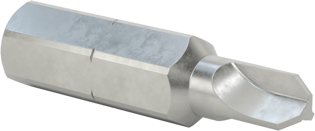 2 Numaralı Tri-Wing® Ucu, 1/4" Altıgen Şaft