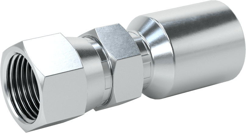 Hidrolik Sıvı için Sıkma Tipi Hortum Adaptörü, Parker 56 Serisi, 5/8“ Hortum İç Çapı x 7/8”-14 Dişi için