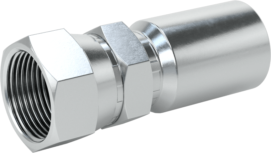 Hidrolik Sıvı için Sıkma Tipi Hortum Adaptörü, Parker 56 Serisi, 1“ Hortum İç Çapı x 1-5/16”-12 Dişi için