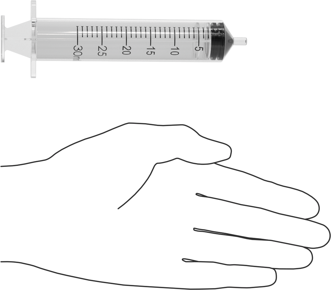 Şeffaf Plastik Şırınga, Luer Slip Bağlantılı, 30 ml Kapasite