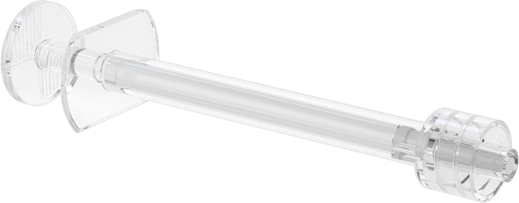 Şeffaf Plastik Şırınga, Luer Lock Bağlantılı, 0,5 ml Kapasite