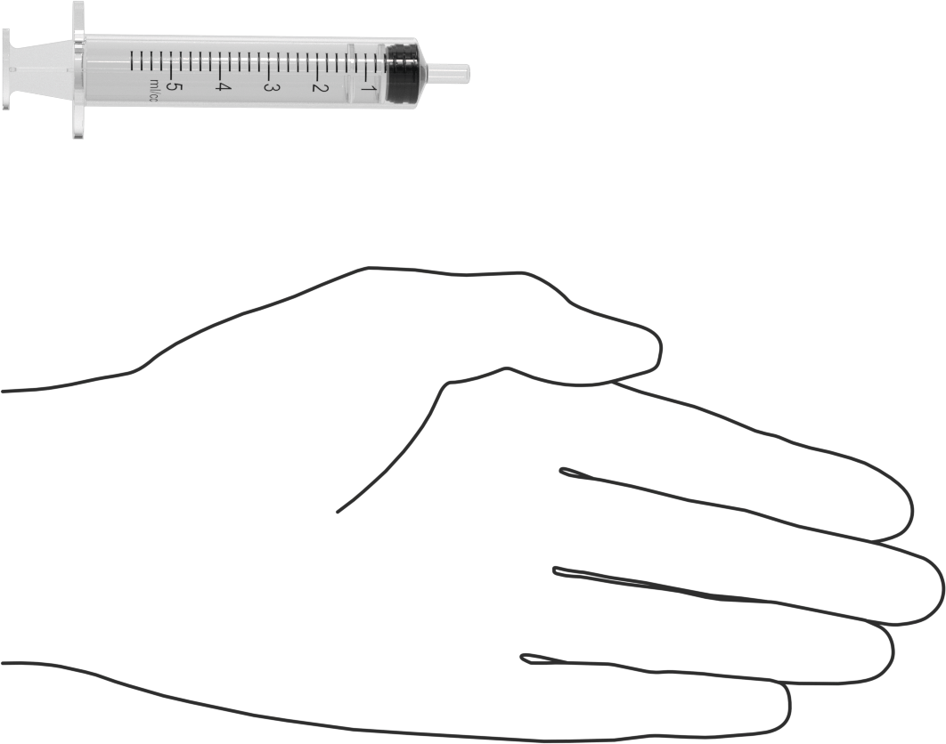 Şeffaf Plastik Şırınga, Luer Slip Bağlantılı, 5 ml Kapasite