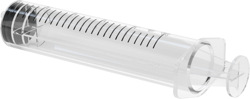 Şeffaf Plastik Şırınga, Luer Slip Bağlantılı, 20 ml Kapasite