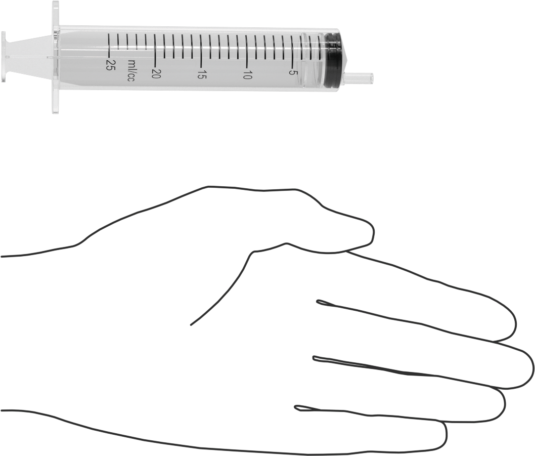 Şeffaf Plastik Şırınga, Luer Slip Bağlantılı, 20 ml Kapasite