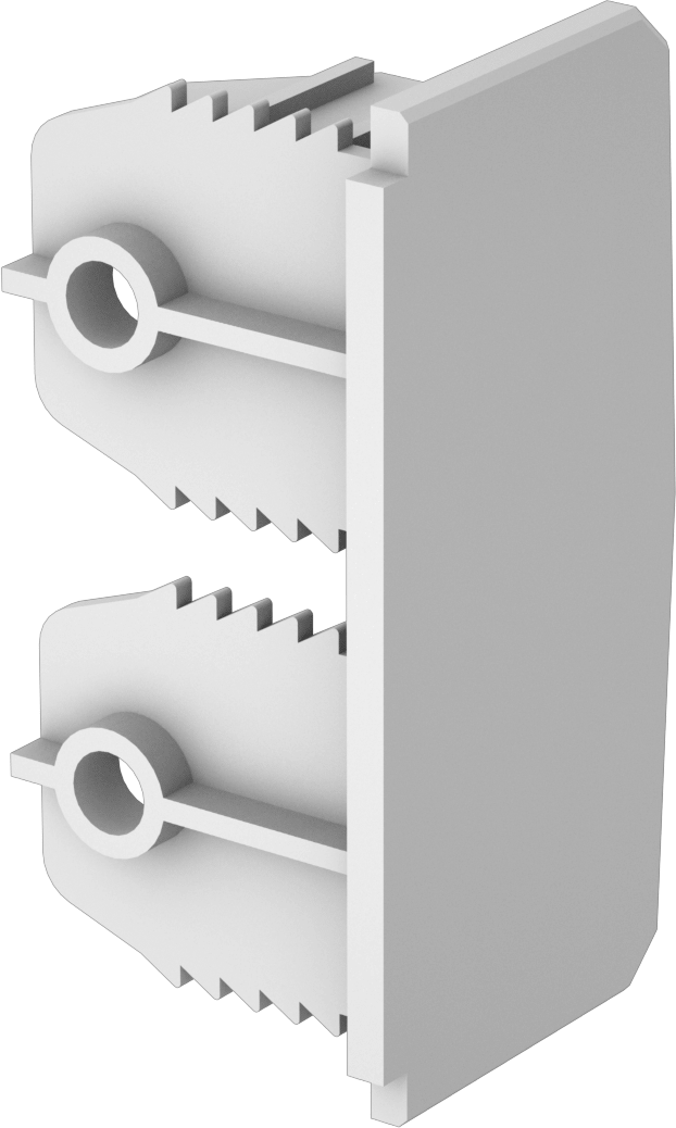 Çok Kanallı Düşük Profilli Yuvaya Uygun 2-1/8“ Genişlik x 1-1/32” Derinlikte Kapak