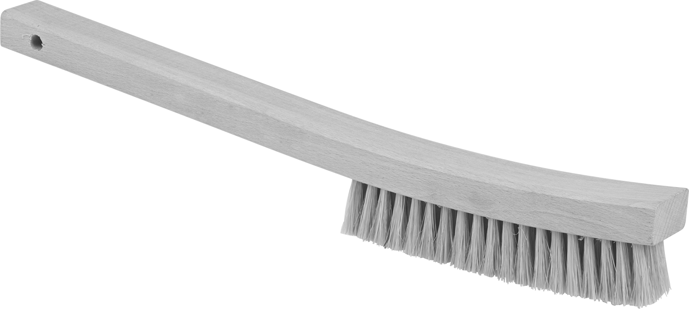 3/4" Genişlikte Domuz Kılı El Fırçası, 13-3/4" Toplam Uzunluk