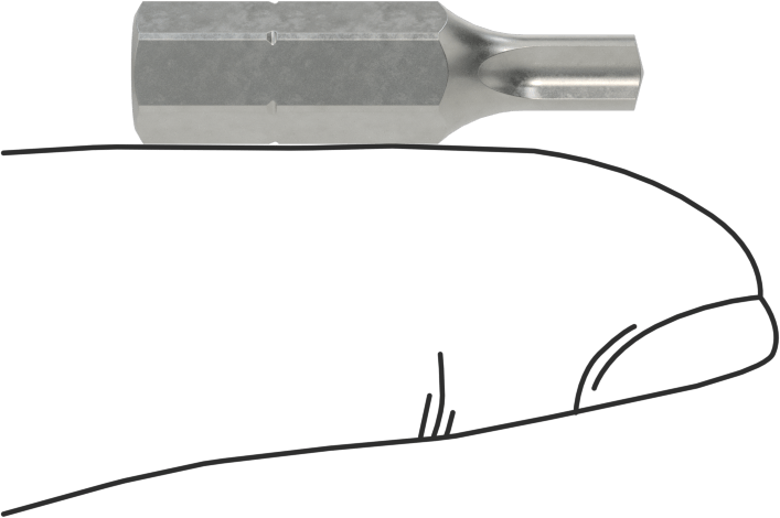5/32" Kavrama Ucu, 1/4" Altıgen Şaft