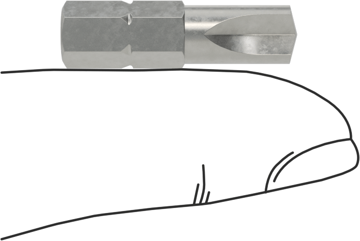 1/4" Debriyaj Ucu, 1/4" Altıgen Şaft