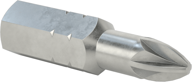 1 Numaralı Pozidriv® Ucu, 1/4" Altıgen Şaft