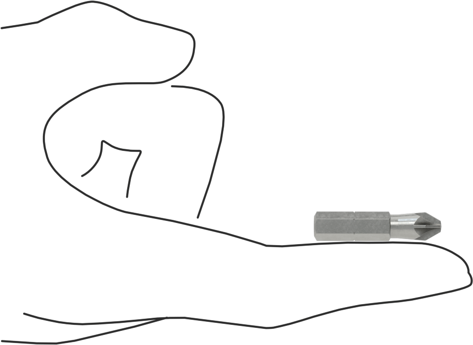 4 Numaralı Pozidriv® Ucu, 1/4" Altıgen Şaft