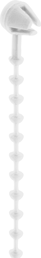 Boncuklu Kablo Bağları, Tek Kullanımlık, Naylon Plastik, 5-1/2" Uzunluk