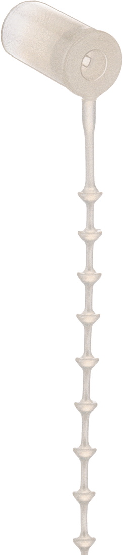 Boncuklu Kablo Bağları, Tek Kullanımlık, Naylon Plastik, 8-1/2" Uzunluk, Krem