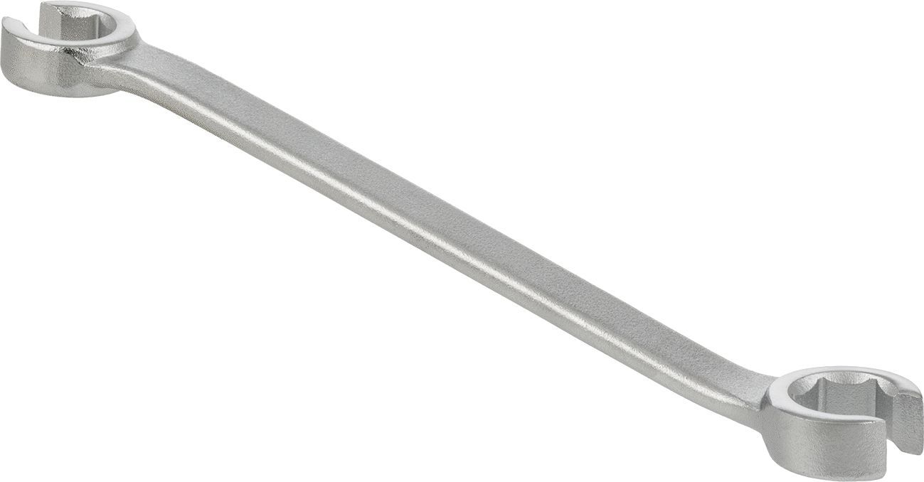 Altıgen Güvenli Tutuşlu Açık Uçlu Anahtar, 16 mm x 18 mm Boyut, 8-7/8" Toplam Uzunluk