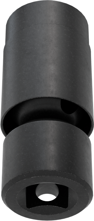 6 Uçlu Darbeli Soket, Flex, 3/8" Kare Tahrik, 10 mm Boyut, 2-1/16" Toplam Uzunluk