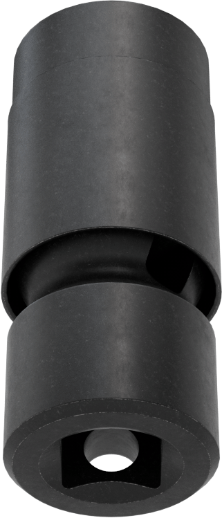 6 Uçlu Darbeli Soket, Flex, 3/8" Kare Tahrik, 11 mm Boyut, 2-1/16" Toplam Uzunluk