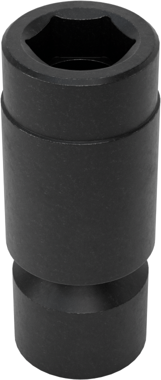 6 Uçlu Darbeli Soket, Flex, 3/8" Kare Tahrik, 13 mm Boyut, 2-3/16" Toplam Uzunluk