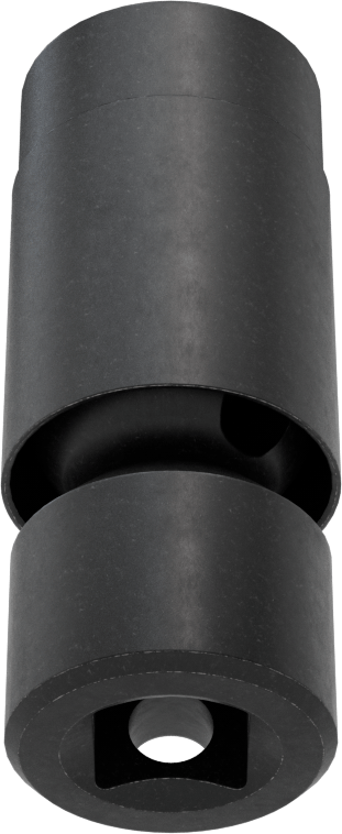 6 Uçlu Darbeli Soket, Flex, 3/8" Kare Tahrik, 13 mm Boyut, 2-3/16" Toplam Uzunluk