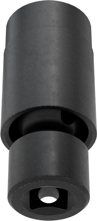 6 Uçlu Darbeli Soket, Flex, 3/8" Kare Tahrik, 15 mm Boyut, 2-5/16" Toplam Uzunluk