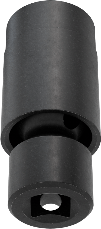 6 Uçlu Darbeli Soket, Flex, 3/8" Kare Tahrik, 17 mm Boyut, 2-5/16" Toplam Uzunluk