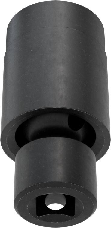 6 Uçlu Darbeli Soket, Flex, 3/8" Kare Tahrik, 19 mm Boyut, 2-5/16" Toplam Uzunluk