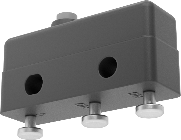 Hafif Dokunmalı Mikro Anlık Anahtar, Pistonlu Aktüatör, Tırnaklı Terminalleri, 1A@125V AC/30V DC